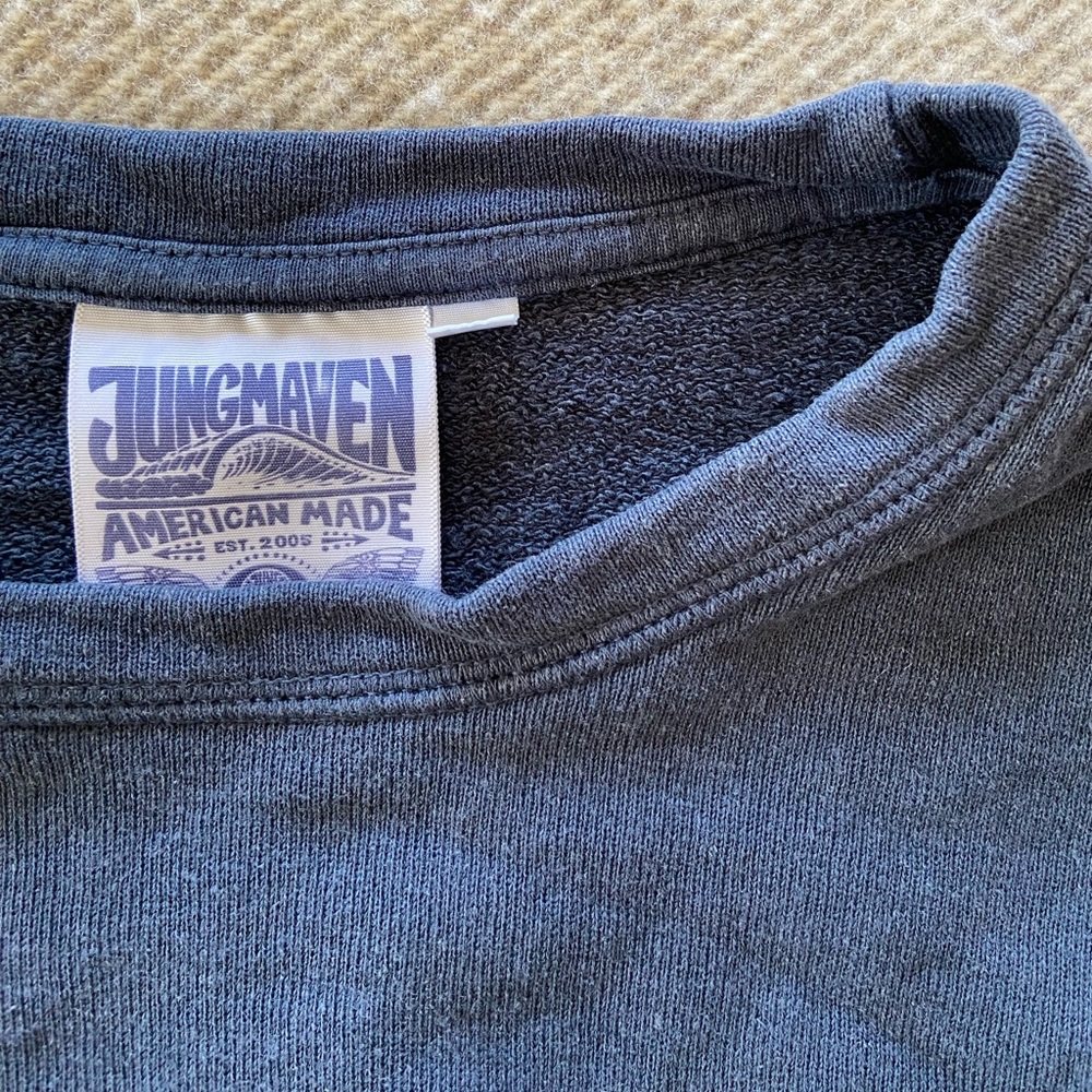 Jungmaven Tahoe sweatshirt in navy, size medium